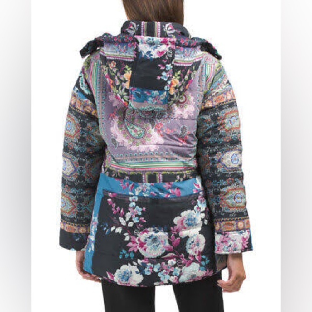 Johnny Was Reversible Oversized Multicolored Hood… - image 2